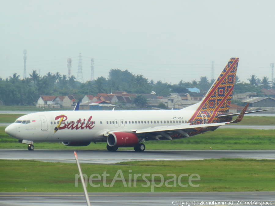 Batik Air Boeing 737-8GP (PK-LBZ) | Photo 622744