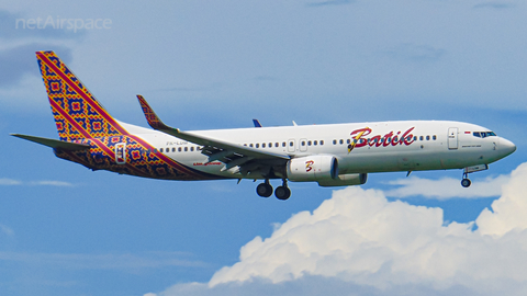 Batik Air Boeing 737-8GP (PK-LDM) at  Yogyakarta - International, Indonesia