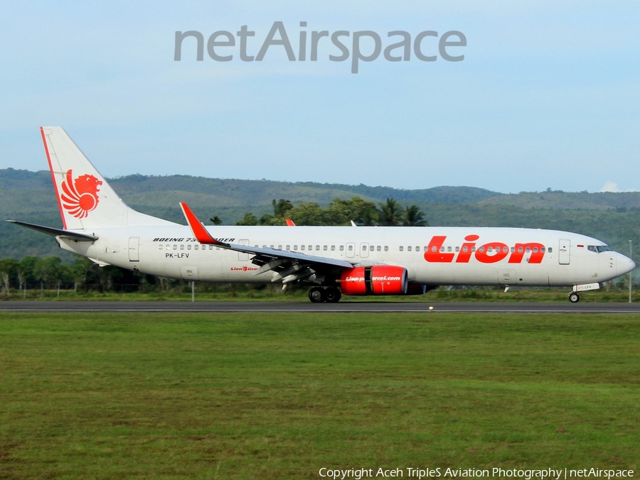 Lion Air Boeing 737-9GP(ER) (PK-LFV) | Photo 316625