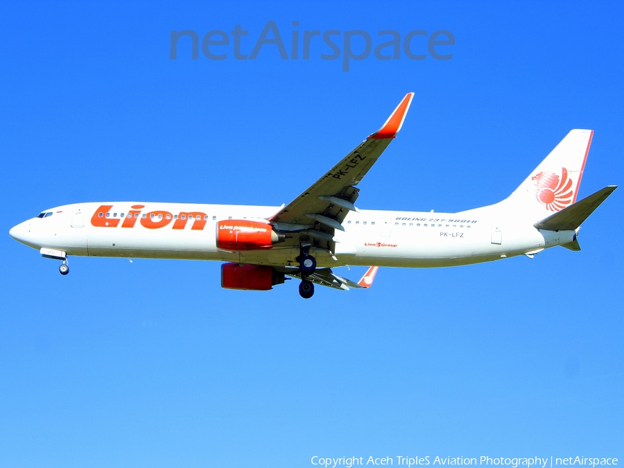 Lion Air Boeing 737-9GP(ER) (PK-LFZ) | Photo 252478