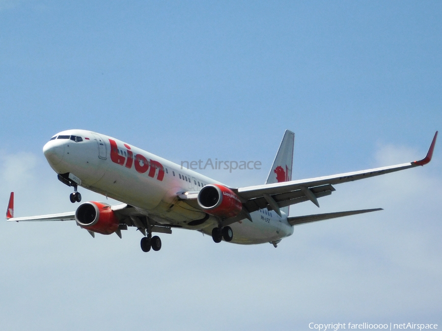 Lion Air Boeing 737-9GP(ER) (PK-LFZ) | Photo 459756