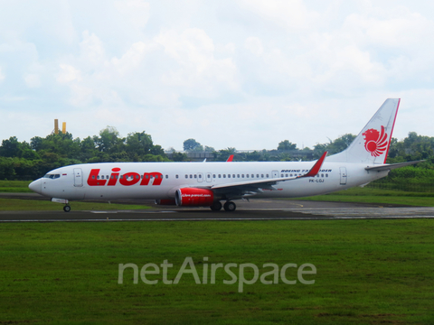 Lion Air Boeing 737-9GP(ER) (PK-LGJ) at  Palembang - Sultan Mahmud Badaruddin II International, Indonesia