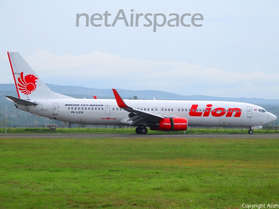 Lion Air Boeing 737-9GP(ER) (PK-LGW) | Photo 226372