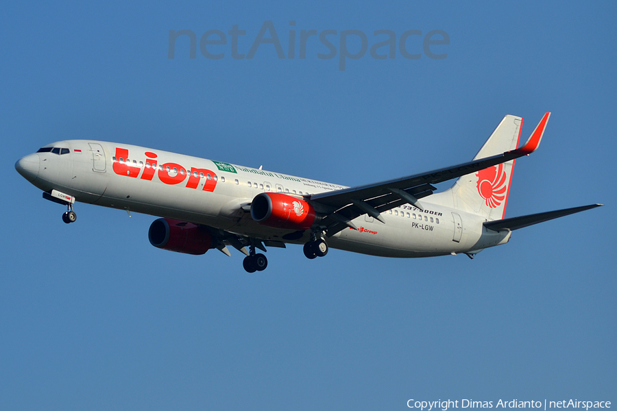 Lion Air Boeing 737-9GP(ER) (PK-LGW) | Photo 85401