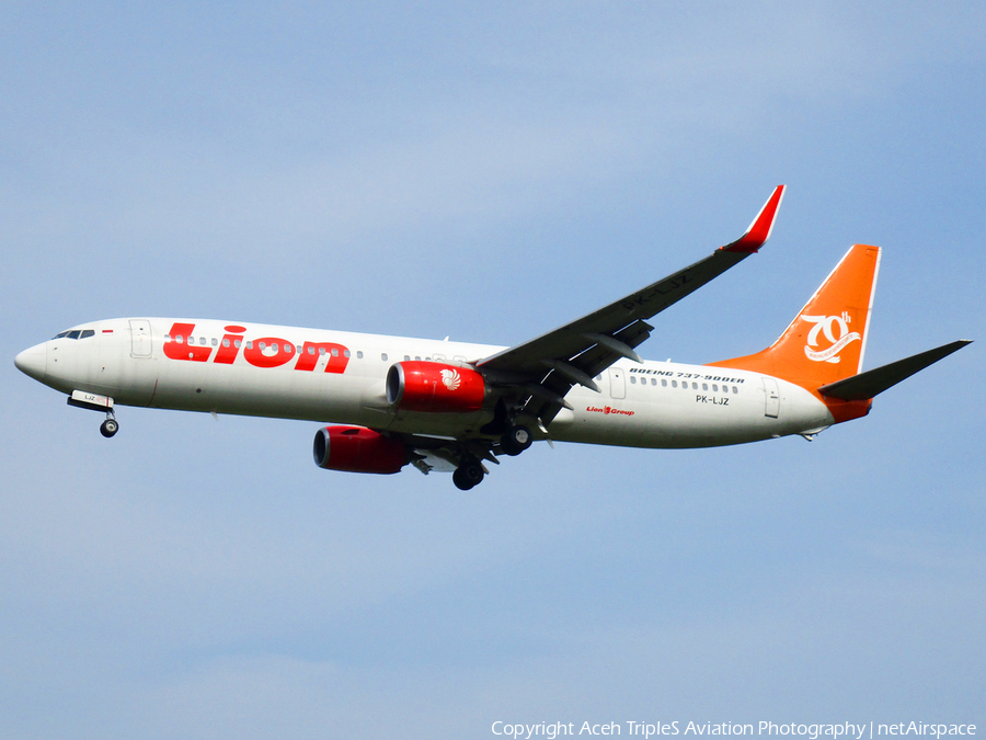 Lion Air Boeing 737-9GP(ER) (PK-LJZ) | Photo 243137