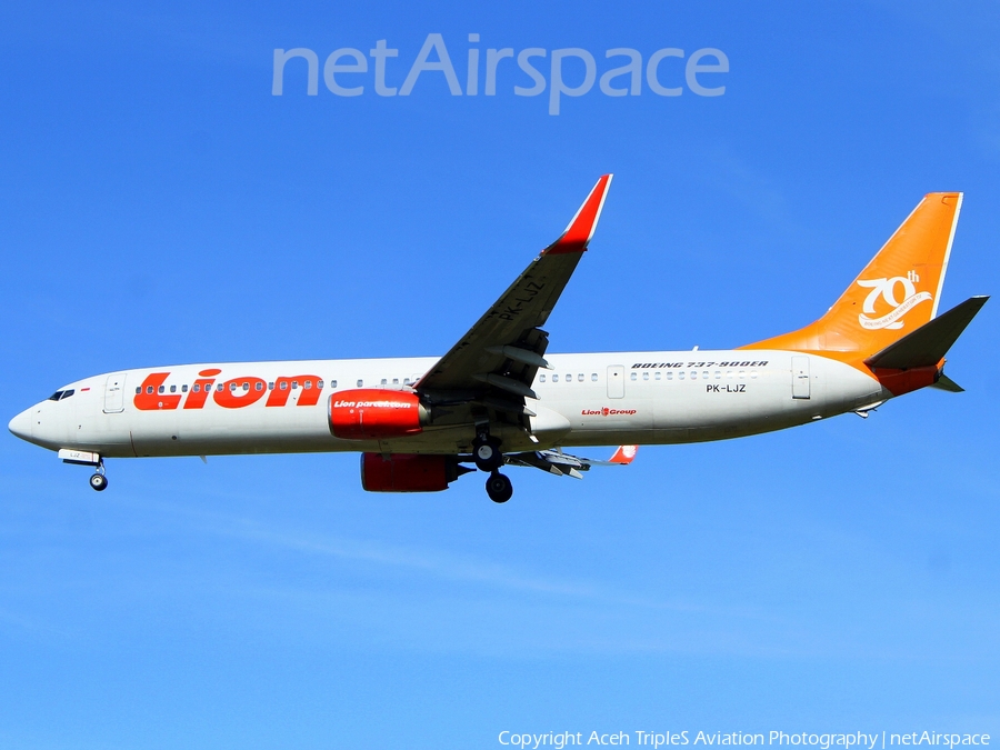 Lion Air Boeing 737-9GP(ER) (PK-LJZ) | Photo 257631