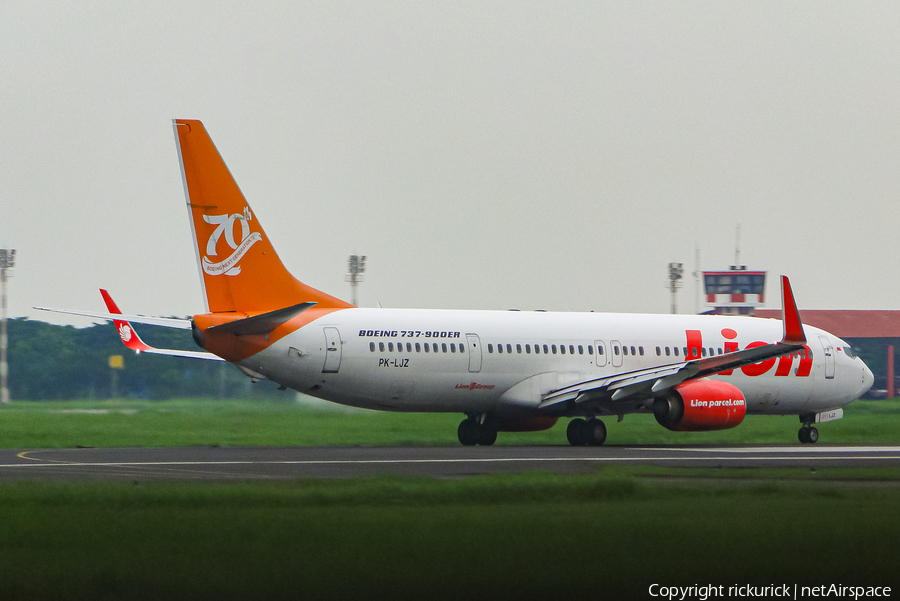 Lion Air Boeing 737-9GP(ER) (PK-LJZ) | Photo 549070