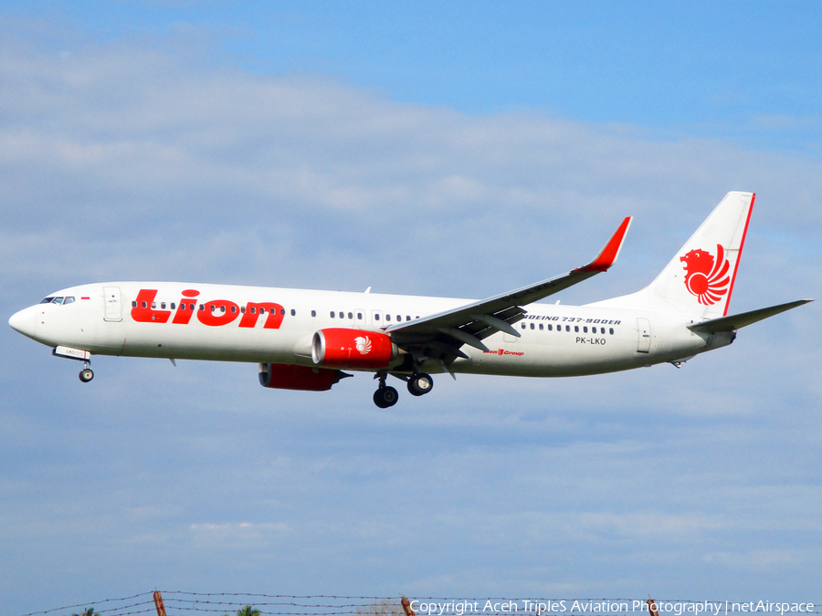 Lion Air Boeing 737-9GP(ER) (PK-LKO) | Photo 214585