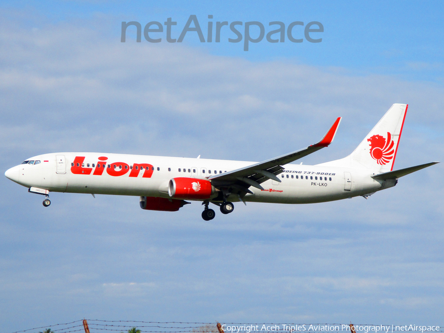 Lion Air Boeing 737-9GP(ER) (PK-LKO) | Photo 214585