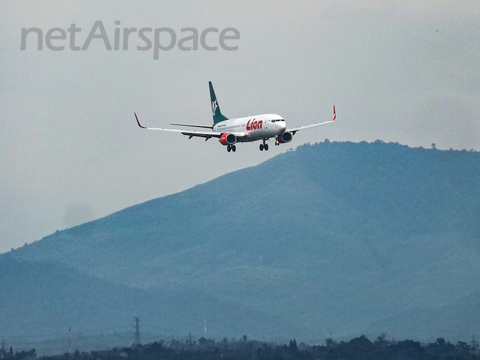 Lion Air Boeing 737-8GP (PK-LKP) at  Syamsudin Noor International, Indonesia