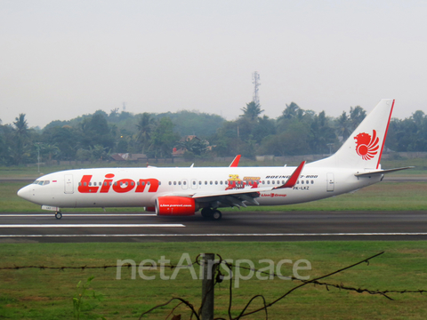 Lion Air Boeing 737-8GP (PK-LKZ) at  Palembang - Sultan Mahmud Badaruddin II International, Indonesia