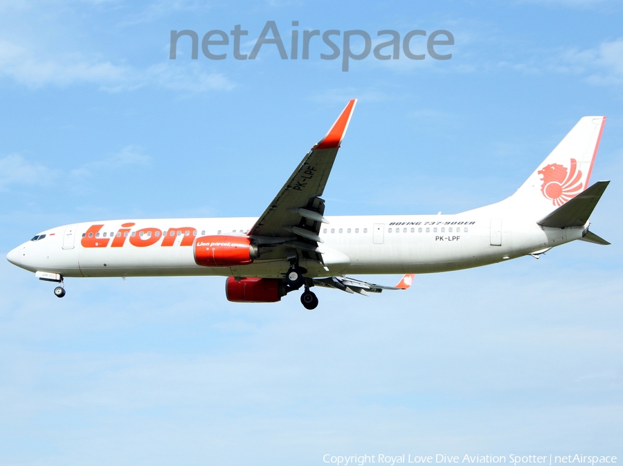 Lion Air Boeing 737-9GP(ER) (PK-LPF) | Photo 249258