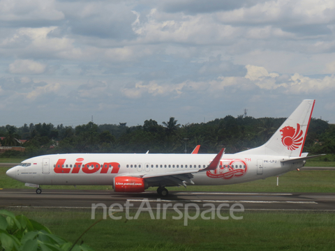 Lion Air Boeing 737-8GP (PK-LPJ) at  Palembang - Sultan Mahmud Badaruddin II International, Indonesia