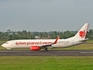 Lion Air Boeing 737-8GP (PK-LPK) at  Palembang - Sultan Mahmud Badaruddin II International, Indonesia