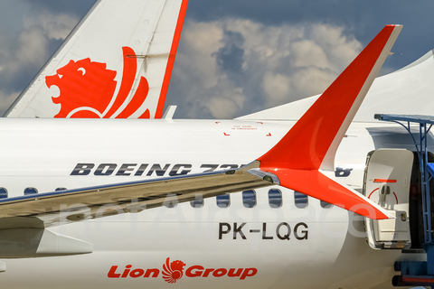Lion Air Boeing 737-8 MAX (PK-LQG) at  Syamsudin Noor International, Indonesia