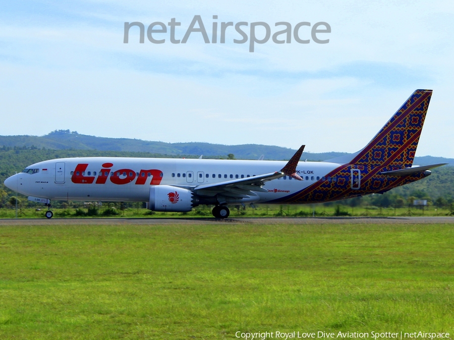 Lion Air Boeing 737-8 MAX (PK-LQK) | Photo 281041