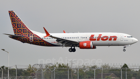 Lion Air Boeing 737-8 MAX (PK-LQM) at  Adisumarmo International, Indonesia
