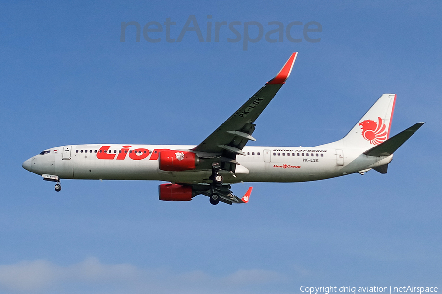 Lion Air Boeing 737-9GP(ER) (PK-LSK) | Photo 458263
