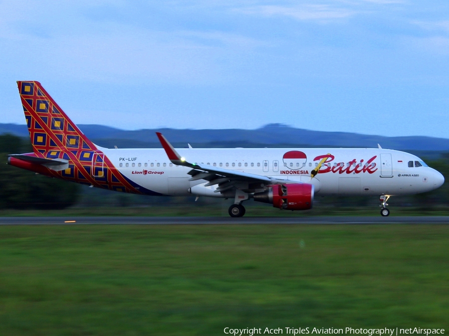 Batik Air Airbus A320-214 (PK-LUF) | Photo 284452
