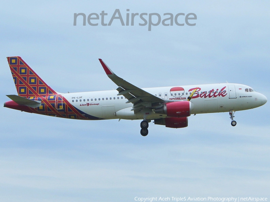 Batik Air Airbus A320-214 (PK-LUF) | Photo 309556