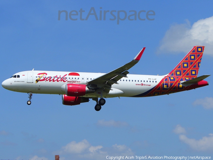 Batik Air Airbus A320-214 (PK-LUF) | Photo 314892