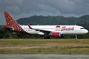 Batik Air Airbus A320-214 (PK-LUK) at  Samarinda International, Indonesia