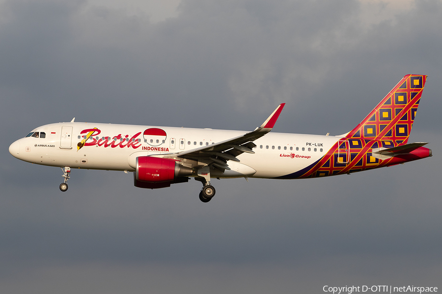 Batik Air Airbus A320-214 (PK-LUK) | Photo 283364