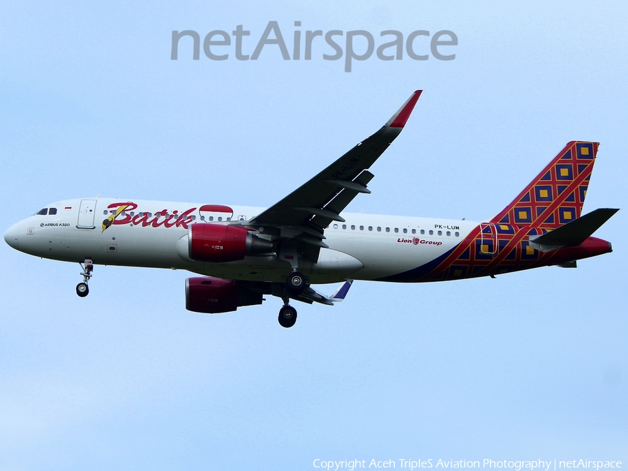 Batik Air Airbus A320-214 (PK-LUM) | Photo 271687