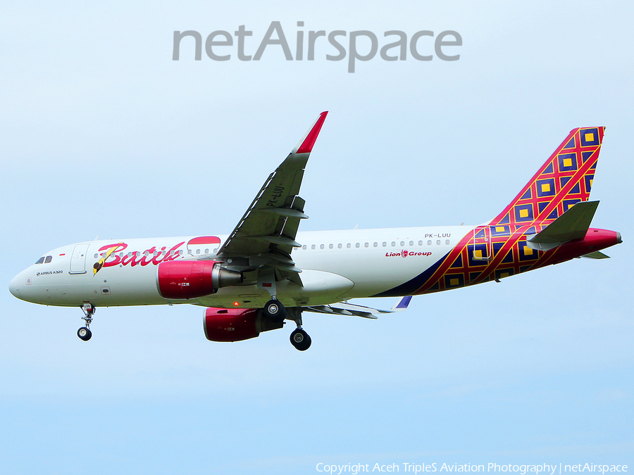 Batik Air Airbus A320-214 (PK-LUU) | Photo 244246
