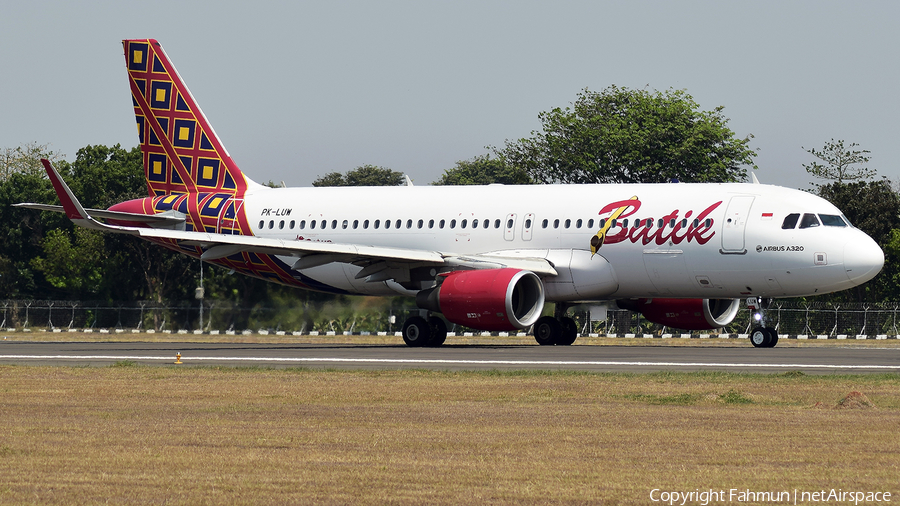 Batik Air Airbus A320-214 (PK-LUW) | Photo 363466