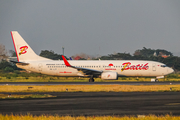 Batik Air Boeing 737-8GP (PK-LZT) at  Adisumarmo International, Indonesia