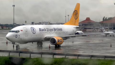 RGA - Black Stone Airlines Boeing 737-3Q8(SF) (PK-MBS) at  Jakarta - Soekarno-Hatta International, Indonesia