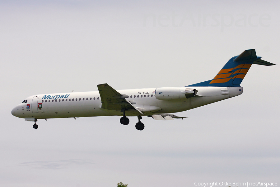 Merpati Nusantara Airlines Fokker 100 (PK-MJC) | Photo 130585