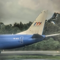 My Indo Airlines Boeing 737-37K(SF) (PK-MYD) at  Balikpapan Sepinggan - International, Indonesia