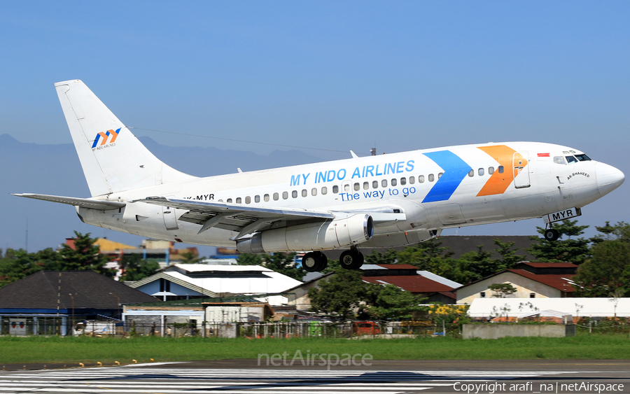 My Indo Airlines Boeing 737-2K2C(Adv) (PK-MYR) | Photo 471759