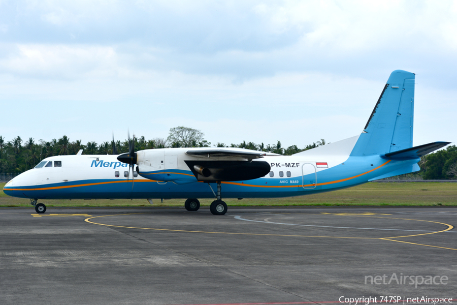 Merpati Nusantara Airlines Xian MA60 (PK-MZF) | Photo 35889