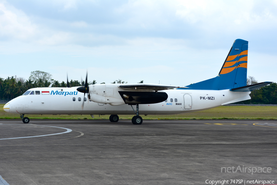 Merpati Nusantara Airlines Xian MA60 (PK-MZI) | Photo 39347