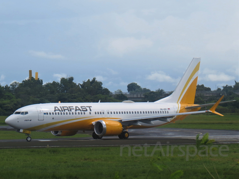 Airfast Indonesia Boeing 737-8 MAX (PK-OFI) at  Palembang - Sultan Mahmud Badaruddin II International, Indonesia