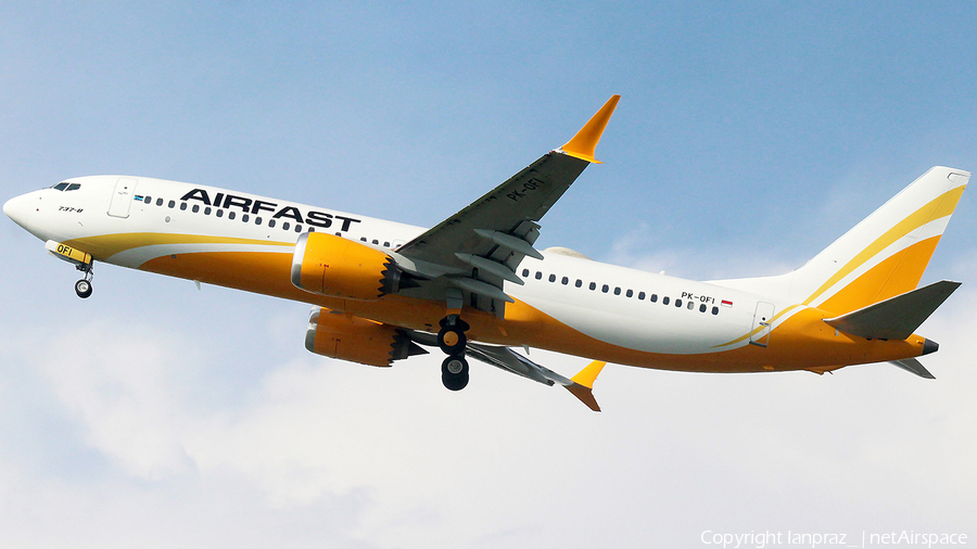Airfast Indonesia Boeing 737-8 MAX (PK-OFI) | Photo 608553