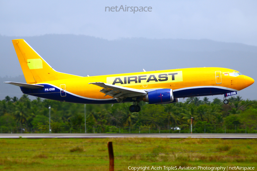 Airfast Indonesia Boeing 737-33V(QC) (PK-OSB) | Photo 548385