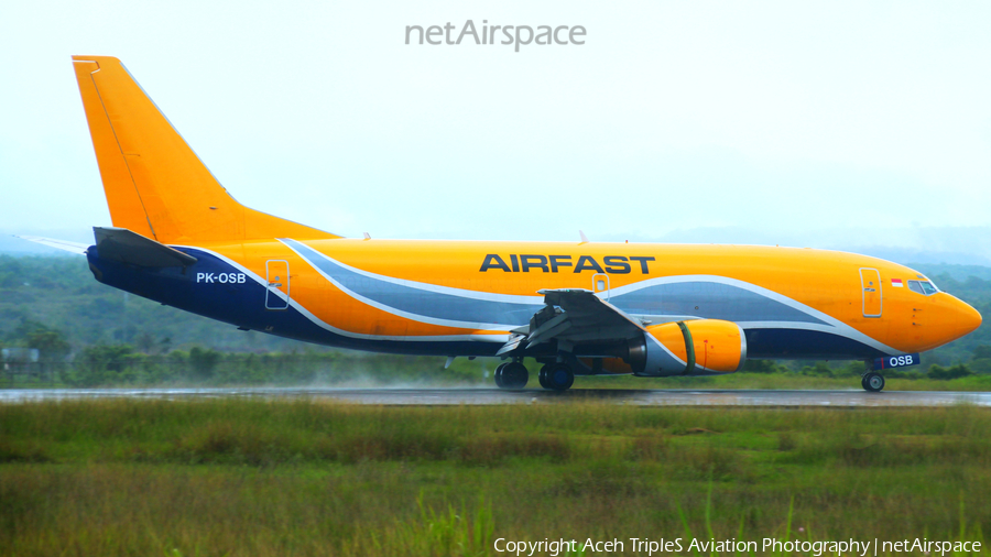 Airfast Indonesia Boeing 737-33V(QC) (PK-OSB) | Photo 631993