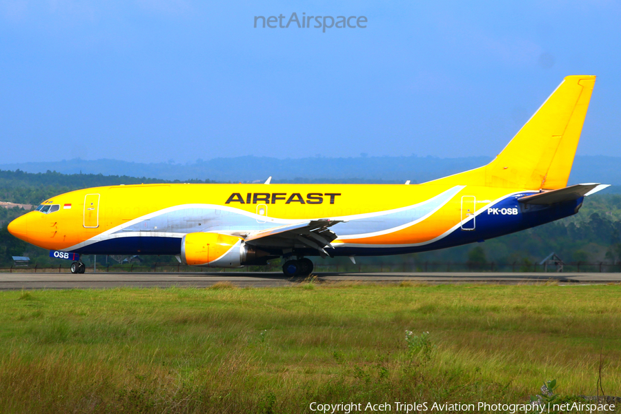 Airfast Indonesia Boeing 737-33V(QC) (PK-OSB) | Photo 632403