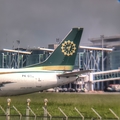 Rimbun Air Boeing 737-3Q8(SF) (PK-OTK) at  Balikpapan Sepinggan - International, Indonesia