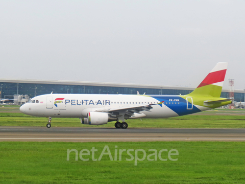 Pelita Air Service Airbus A320-214 (PK-PWK) at  Jakarta - Soekarno-Hatta International, Indonesia
