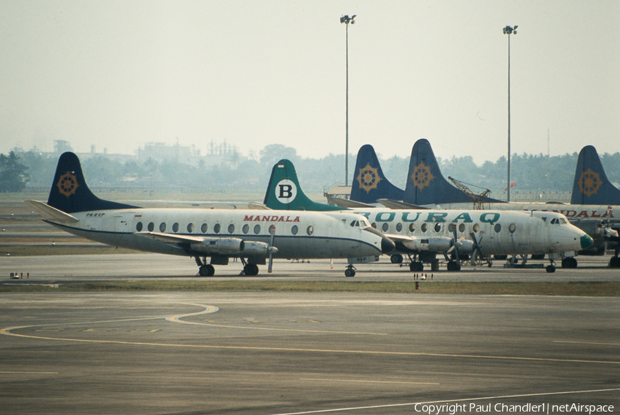Mandala Airlines Vickers Viscount 832 (PK-RVP) | Photo 105382