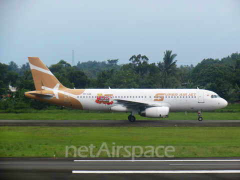 Super Air Jet Airbus A320-232 (PK-SAV) at  Palembang - Sultan Mahmud Badaruddin II International, Indonesia