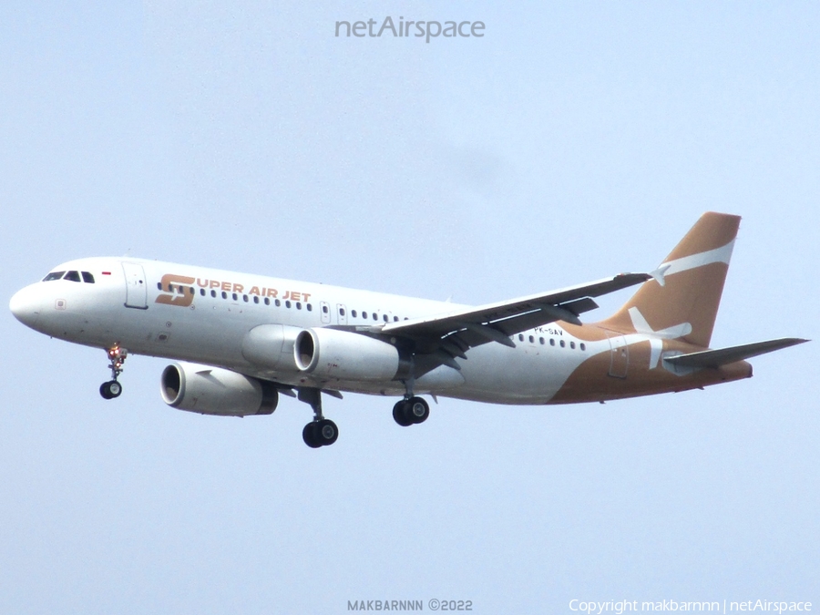 Super Air Jet Airbus A320-232 (PK-SAV) | Photo 512585