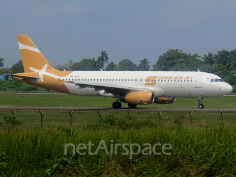 Super Air Jet Airbus A320-232 (PK-SJU) at  Palembang - Sultan Mahmud Badaruddin II International, Indonesia