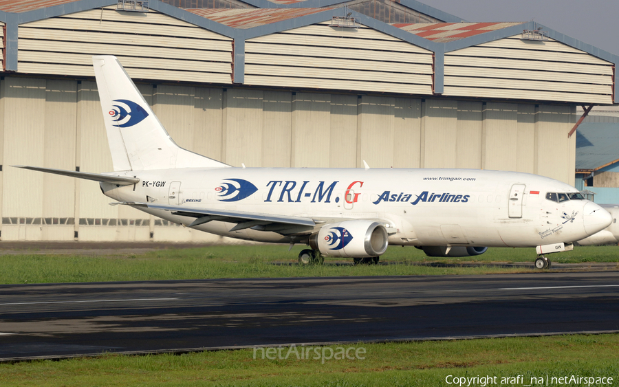 Tri-M.G Intra Asia Airlines Boeing 737-33A(SF) (PK-YGW) | Photo 466470
