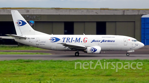 Tri-M.G Intra Asia Airlines Boeing 737-33A(SF) (PK-YGW) at  Bandung - Husein Sastranegara International, Indonesia